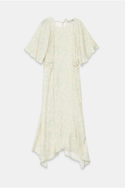 Setre ASİMETRİK ETEKLİ RAHAT KUMAŞ ELBİSE