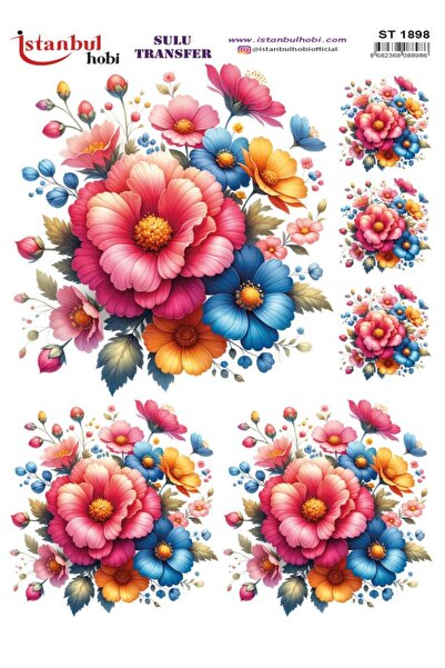 İstanbul Hobi ورق نقل مائي 25x35 سم ST-1898