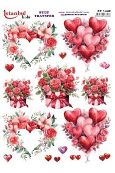 İstanbul Hobi ورق نقل مائي 25x35 سم ST-1442