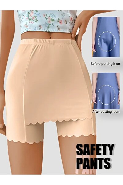 TAJ Kadınlar için özel şort, üçgen alanı kapsamak için kaymaz katmanlar içeren, yüksek bel güvenlik şort