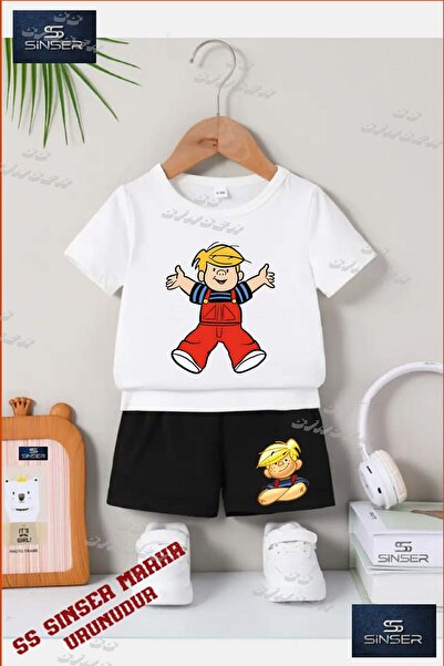 SS SİNSER Παιδικό UNISEX μπλουζάκι με στάμπα "DENIS COCUK ELLER ACIK" με λαιμ...