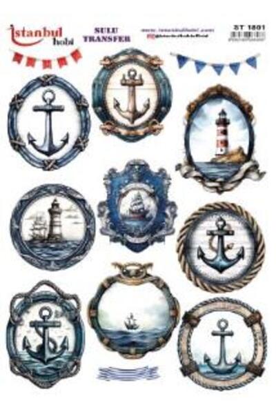 İstanbul Hobi ورق نقل مائي 25x35 سم ST-1801