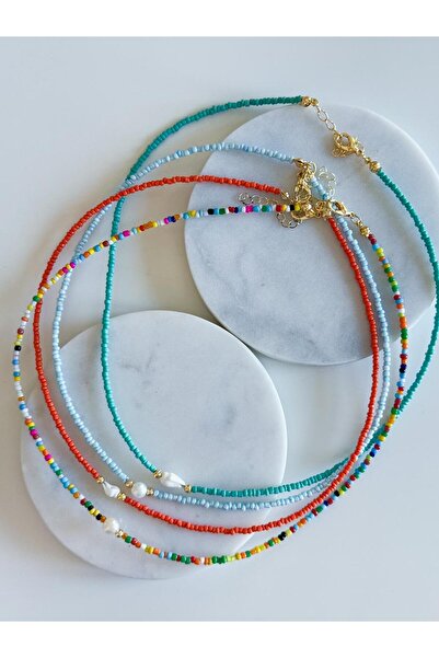 CHARMLUCKY 4-Piece Bead Necklace Combination