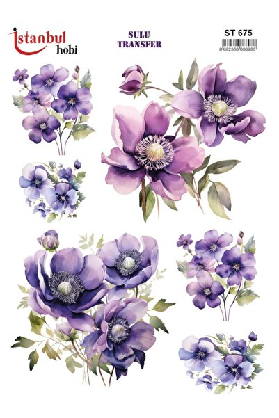 İstanbul Hobi ورق نقل مائي 25x35 سم ST-675