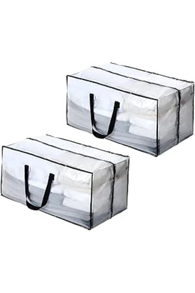 The Bros عبوتان من حقائب النقل الشفافة كبيرة الحجم مع أحزمة وسحّابات - حقائب ...