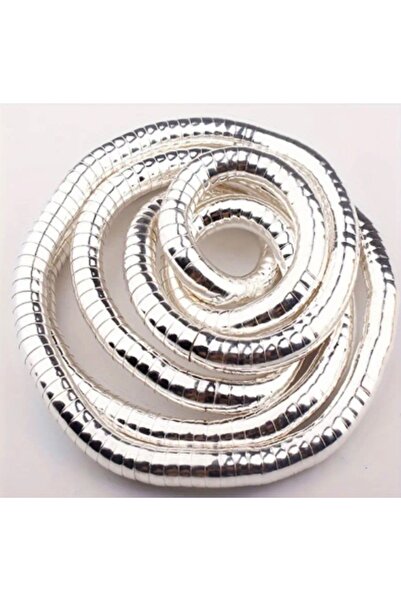 Rumeos Jewelry Esnek Gümüş Başsız Yılan Kolye, 90cm