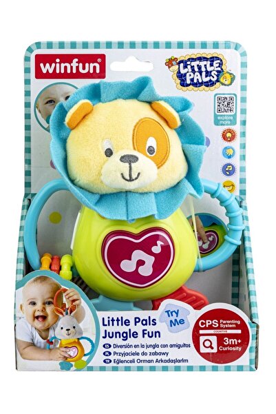 WINFUN Hrkálka Lev so zvukmi a svetlami pre bábätká,