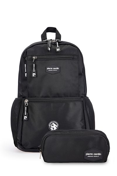 Pierre Cardin Унисекс комплект ученически чанти PCSET07PC100107-Черни