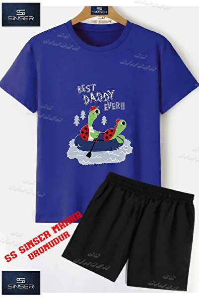 SS SİNSER Children's Unisex “Baga in a 2-Piece Boat“ Special Printed Crew Nec...