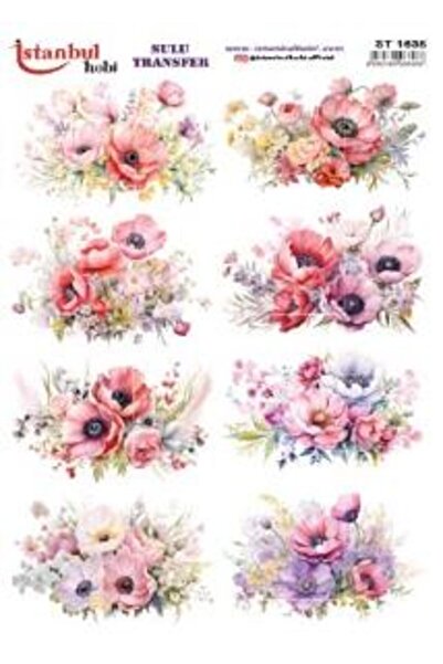 İstanbul Hobi ورق نقل مائي 25x35 سم ST-1635