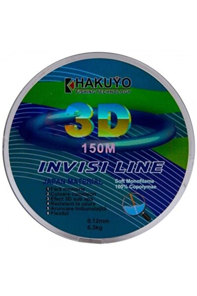 Hakuyo Pentru monofilament 3D, 150m Hakuyo, 0.20mm, 12.80kg