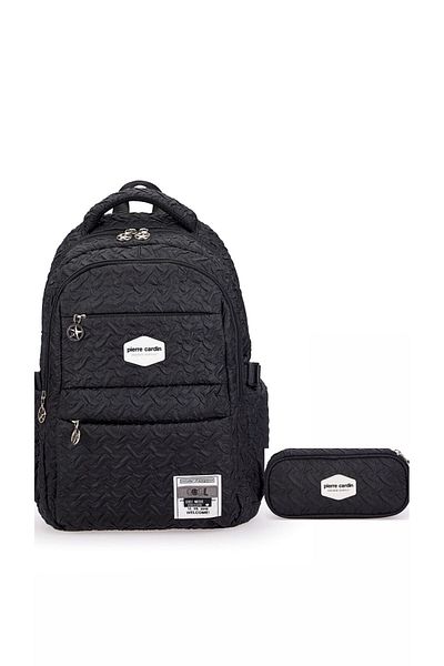 Pierre Cardin Унисекс комплект ученически чанти PCSET07PC1773601 - Черен