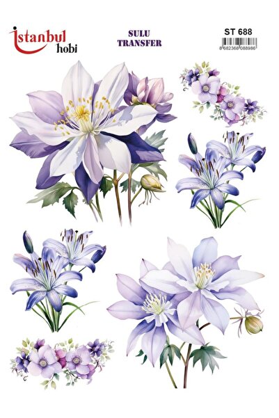 İstanbul Hobi ورق نقل مائي 25x35 سم ST-688