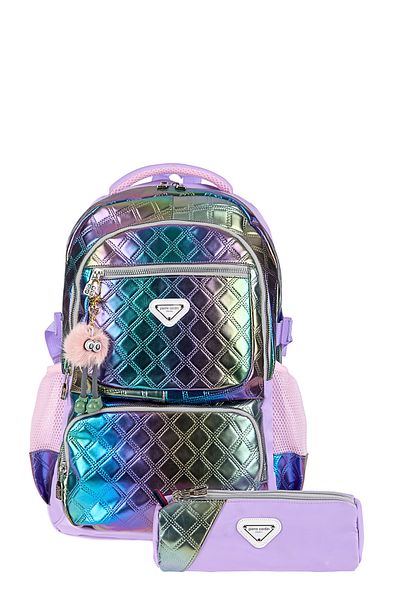 Pierre Cardin Комплект ученическа чанта за момичета PCSET07PC1971705 - лилава