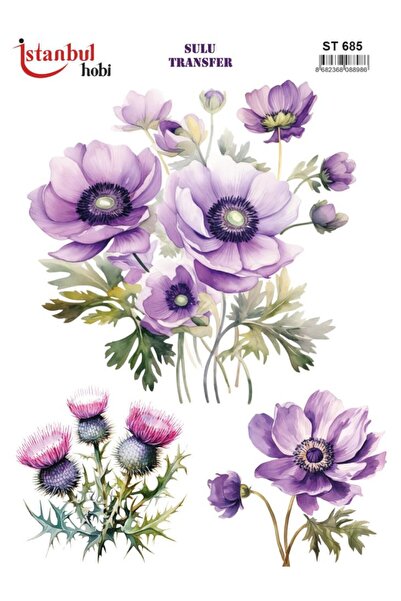 İstanbul Hobi ورق نقل مائي 25x35 سم ST-685