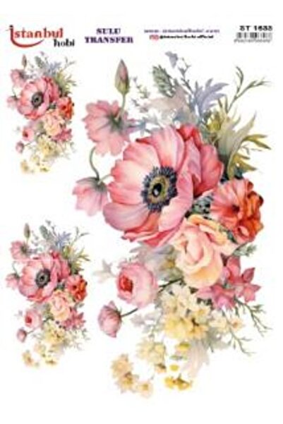 İstanbul Hobi ورق نقل مائي 25x35 سم ST-1633