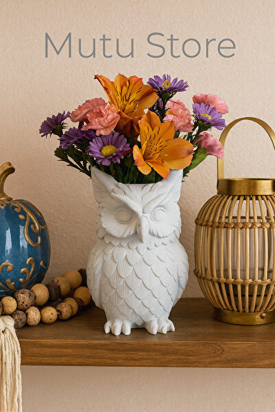 Mutu Store Owl Shaped Pen Holder-Pen Storage Box-Vase