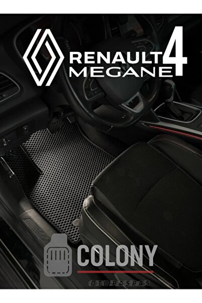 COLONY Renault Megane 4 Uyumlu Hücreli Premium Eva Paspas Seti Tam Set Paspas...