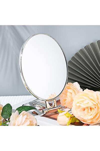 TARIK HOME Çift Taraflı Ayarlanabilir Eğimli Masa Üstü Makyaj Aynası Seyahat ...