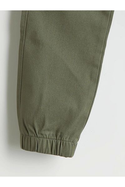 LC Waikiki Pantaloni de jogger cargo pentru băieți LCW Kids kaki cu talie elastică
