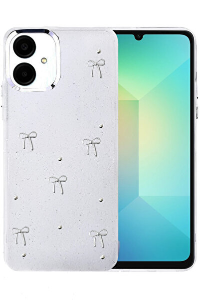 cepmoda حافظة لهاتف سامسونج جالاكسي A06، غطاء شفاف ثلاثي الأبعاد من الإيبوكسي...