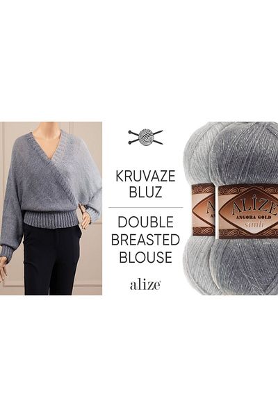 Alize Angora Gold Glitter Hand Knitting Yarn 100g 500m – Can Be Knitted with Needles and Crochet – Color No:283
