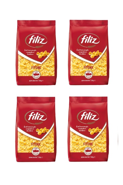 FİLİZ Makarna Fiyonk 500 Gr x 4 Adet