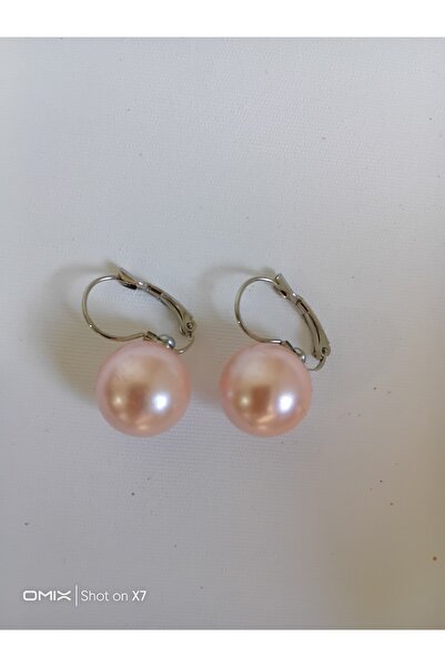 QozalaQ İnci küpe somon inci küpe