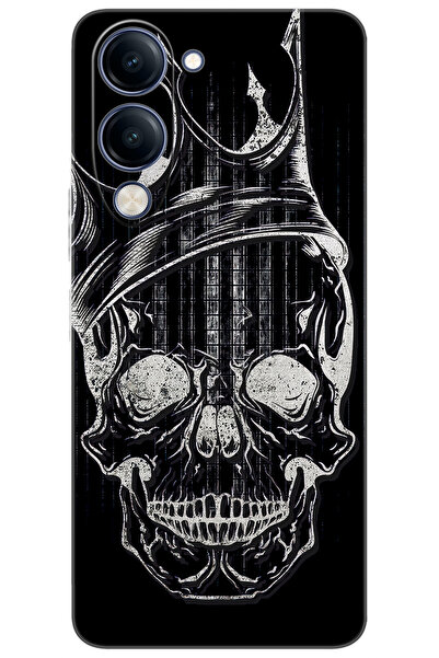 Vivo Y04 (V2430) Compatible Sheath Pattern Printed Silicone Skull NGO:582 CP-8yDR2ss