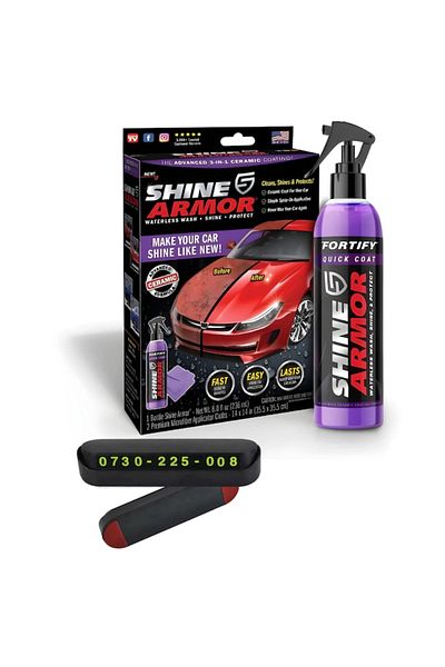 FOTOFUN Kit Original Shine Armor, efect ceramic hidrofob, cu lavetă din microfibră