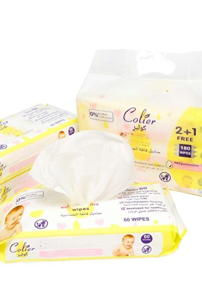 Cooler Baby Wipes 98% Pure Water Ultra Sensitive (180 Wipes)
