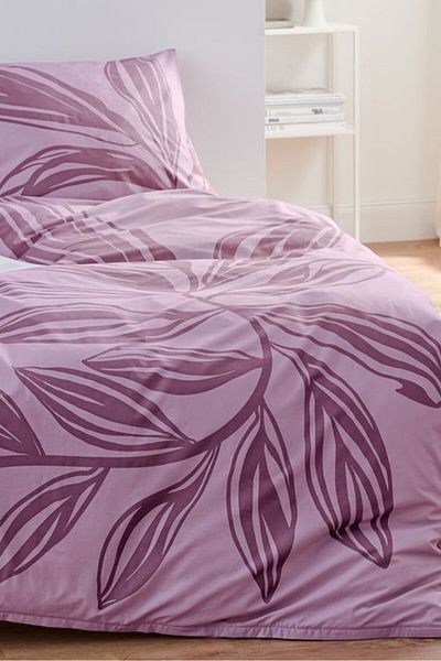 Tchibo Allover Printed Duvet Set 160 x 210 cm, Purple