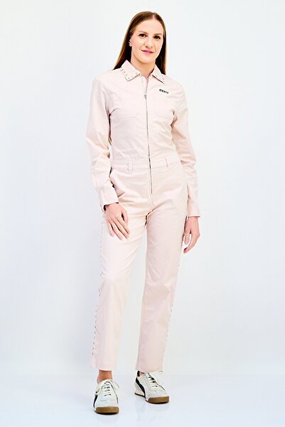 Vans Women Sportswear Fit Long Sleeve Outdoor Jumpsuit, Pink