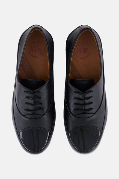 Fitflop Women Due Oxford Lace Up Shoes, Black