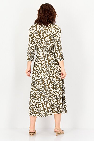 Tchibo Women Floral Print Midi Dress, Multicolor