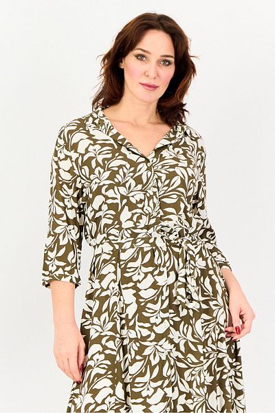 Tchibo Women Floral Print Midi Dress, Multicolor