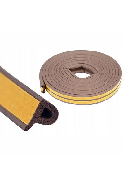 JollyMag Set 3 buc, Banda autoadeziva pentru etansarea usilor si ferestrelor, Profil P, 9mm x 5.5mm