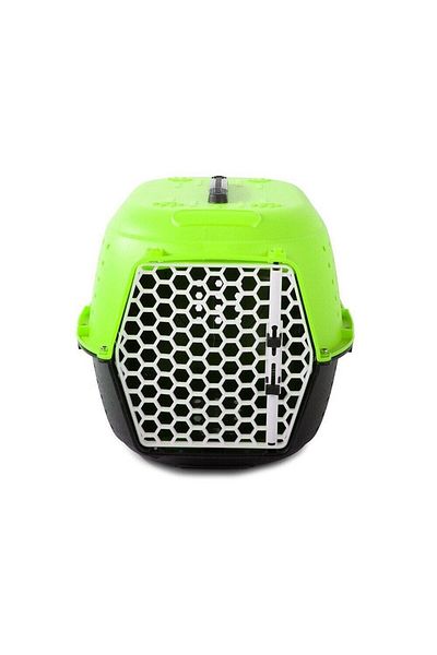 JollyMag Cusca/geanta pentru transport caine/pisica, Verk Group, plastic, verde si alb, 48x32x30 cm