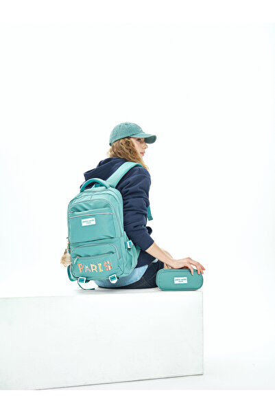 Pierre Cardin Green Children's School Backpack 07Pc344