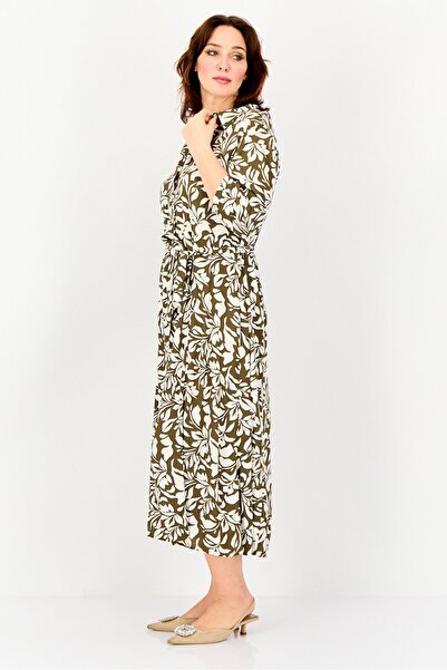 Tchibo Women Floral Print Midi Dress, Multicolor