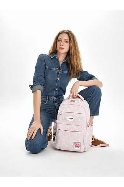 Pierre Cardin Rucsac școlar roz pentru copii 07PC17736