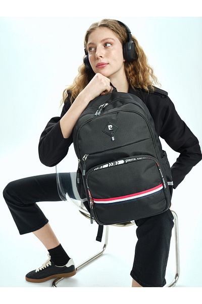 Pierre Cardin Черна детска ученическа раница 07PCT18001
