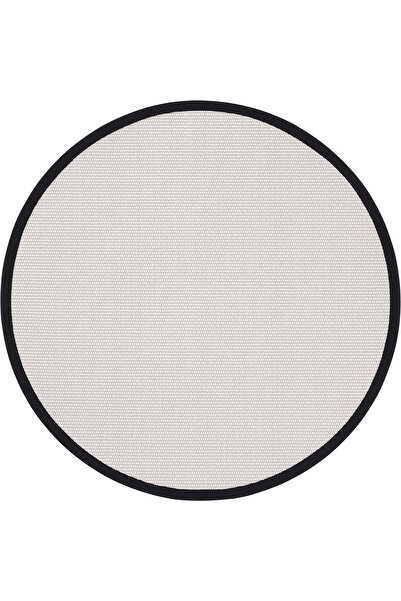 Cool Halı Riga Beyaz Yuvarlak Mutfak Halısı Leke Tutmayan Kolay Temizlenen Si...