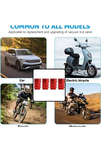 JollyMag Sada 12 šestihranných krytek ventilků automobilů, hliníková slitina,...