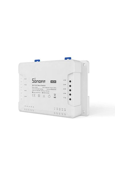 Sonoff Releu Smart Wireless 4CHR3, 4 canale, Alexa Google Home