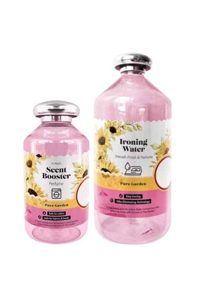 JollyMag Set Parfum Concentrat pentru Spalat Rufe, 250 ML si Apa Parfumata pentru Fierul de Calcat, 1 L, Pure