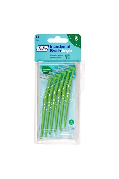 TePe Periuțe interdentare unghiulare verzi, 6 bucăți, blister