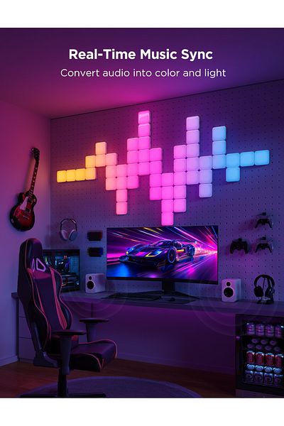 Govee Kit panouri mici luminoase LED H8069, RGBIC
