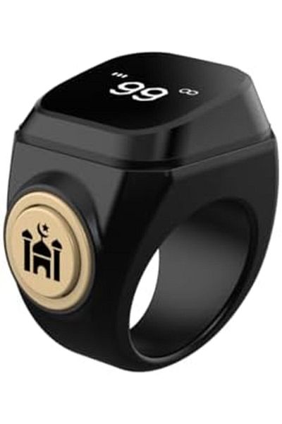 X LOT Smart Tasbih Zikr Ring, Muslim Prayer Tasbih Counter, Wearable Technology Ring, OLED Display(20MM)