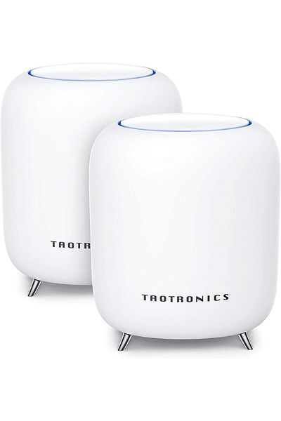 TaoTronics Sistem Wi-Fi Mesh Tri-Band (2-pack) AC3000 Gigabit cu acoperire completa pentru casa